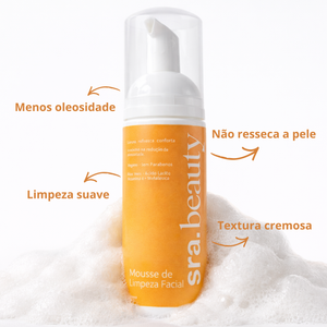 Mousse de Limpeza Facial (Ácido Lático + Melaleuca) 150ml